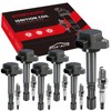 OTUAYAUTO UF400 Ignition Coil Pack and Iridium Spark Plugs 6994