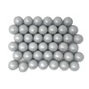 YANKEETRADERS Silver Fruit Flavored Gumballs 1", 2 Pounds Bulk