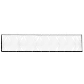 1 x 5 m Transparent Waterproof Tarpaulin, Heavy Duty Plastic Tarpaulin with Eyelets, Transparent Tarpaulin, Plastic Film Cover for Greenhouse Accessories