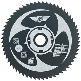 1 x TopsTools CS7660T 76mm 60T 10mm Bore Saw Blades