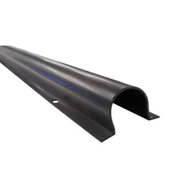 1" Wire Guard Raceway - 5 Ft Length - Color: Black