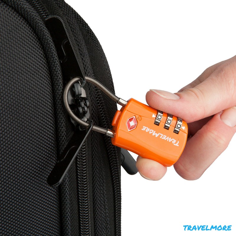 TravelMore 10 Pack TSA Approved Travel Combination Cable Luggage Locks