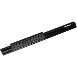 Koken RSAL300-3/8X12 Aluminum Socket Rail 3/8 (9.5 mm) SQ. 12 Clips Total Length 11.8 inches (300 mm)