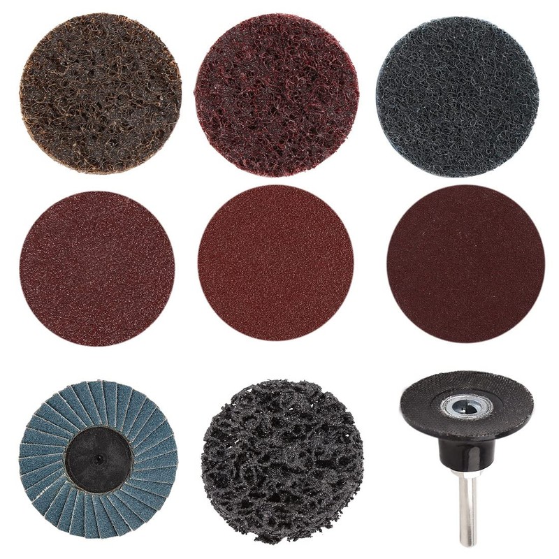 sourcing map Pack of 65 2 Inch Sanding Discs Sandpaper