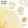 50Pcs Daisy Cocktail Picks 12cm Flower Cocktail Toothpicks Bamboo Daisy