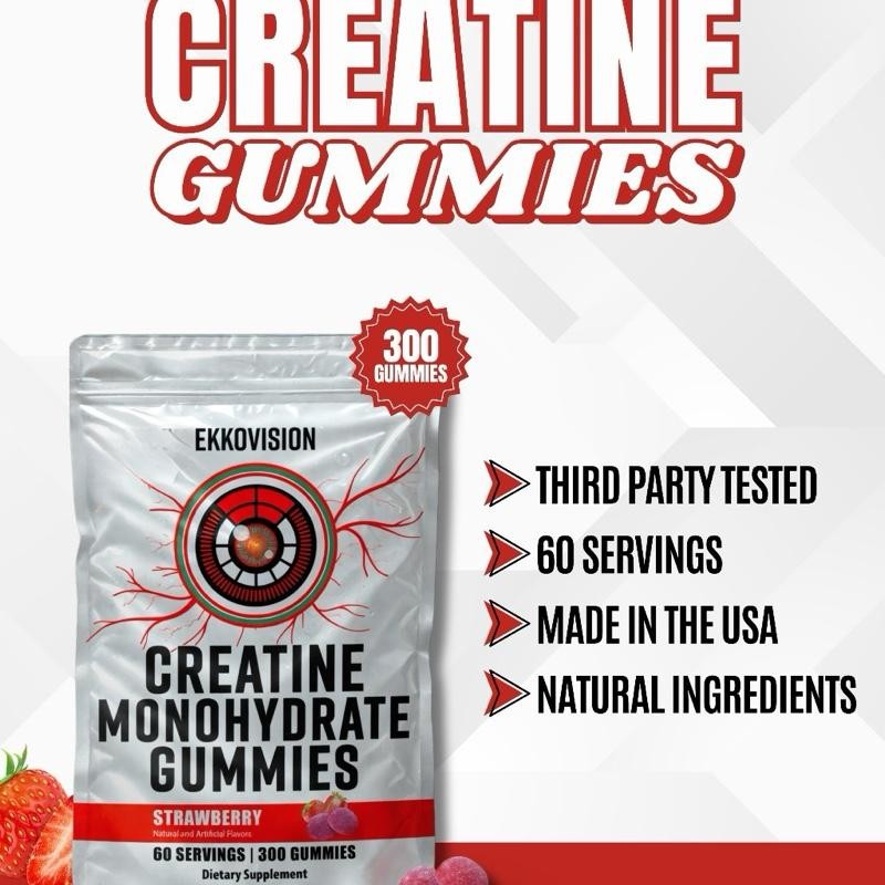Ekko Creatine 3RD Party Tested Dietary Healthcare Supplement:_Orange Rush_100 Servings
