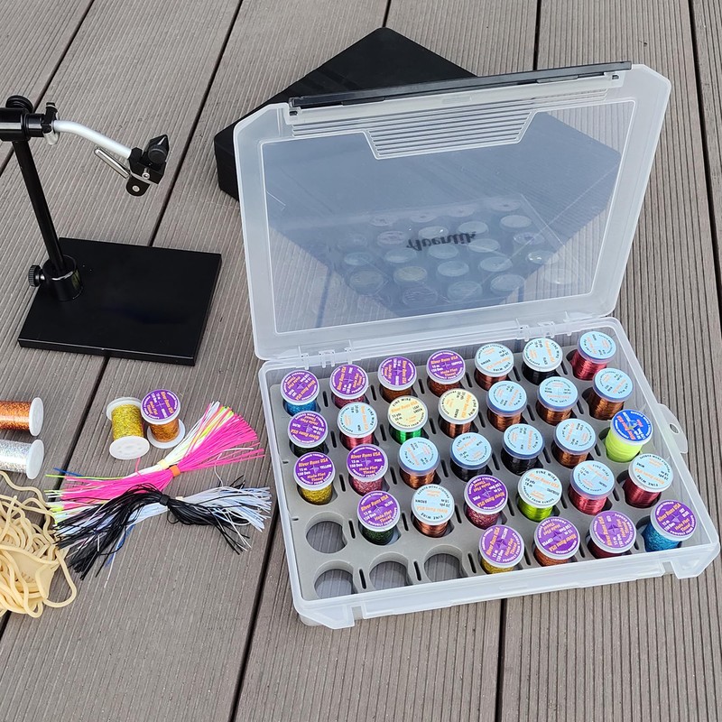 Aventik Fly Tyers Spool/Stash Box: Essential Gear for Anglers Compact