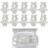 WATERBELINE 10 Piece Bonnet Support Rods Clip Clamp D40 ABS