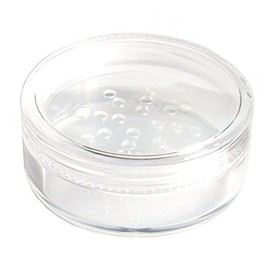 (PACK of 12) 20mL THICK WALL Empty SMALL PLASTIC CLEAR SIFTER JAR for Makeup/Balm/Glitter