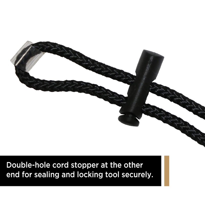 Tool Lanyard, Shock Absorbing Lanyard with Steel Self-Locking Carabiner and