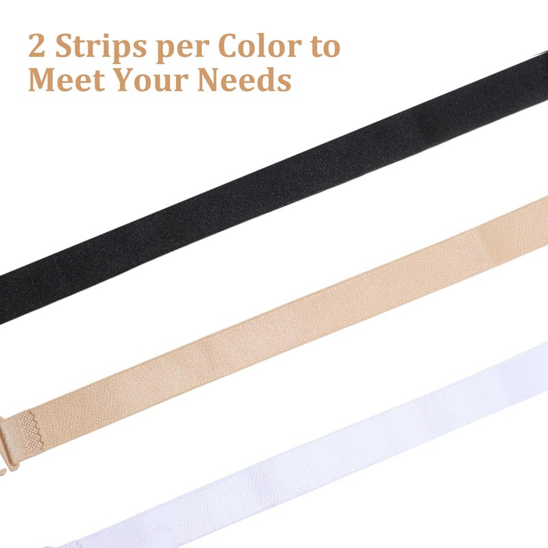 Tyqour 6 Pcs Bra Strap Holders for Slipping Women's Non-Slip