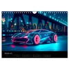 Digital Color Cars (Wandkalender 2025 DIN A4 quer), CALVENDO Monatskalender