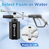 PWACCS Foam Cannon Dual Connector, Pressure Washer Car Wash Foam