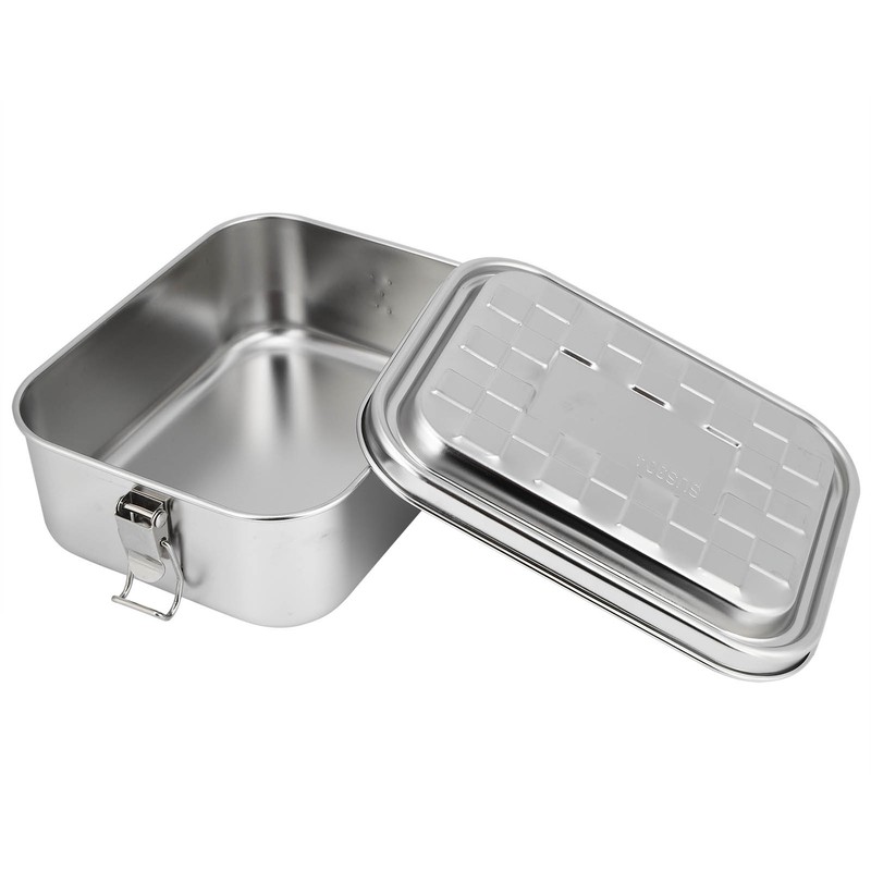 Single Layer Lunch Box Food Bento Container Stainless Steel 304