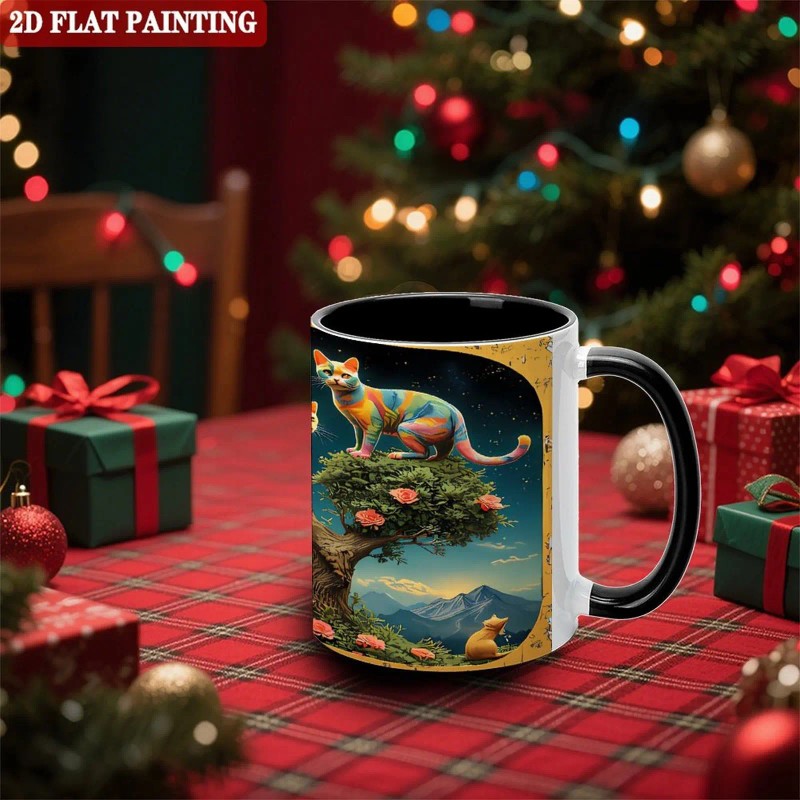 Custom References 11oz Ceramic Mug Availablecapacity: 11 oz, color: White