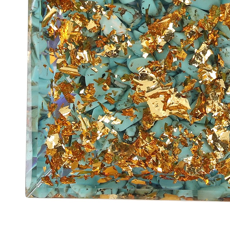 Constellation Pyramid Stone for Positive Energy Reduce Stress Chakra Resin