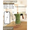 Coffee Maker Stovetop Espresso Maker with Wood Handle 3 Cup