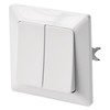 EMOS White Gloss Series Switch Double Light Switch 250V~/10AX Plastic