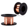 5 Rolls Copper Enameled Winding Wire - 0.1 mm Diameter,