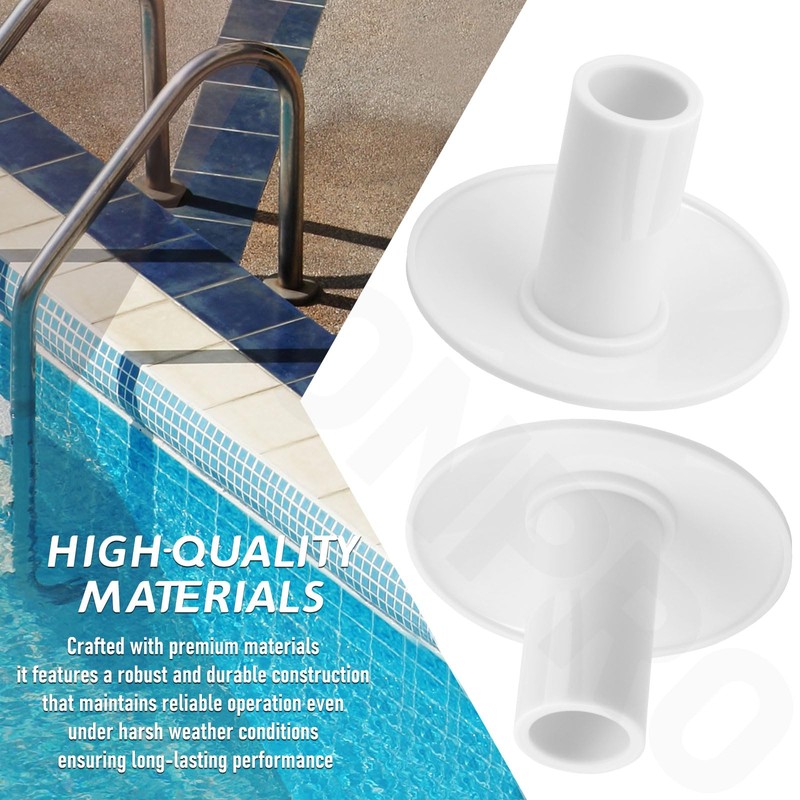 3 Pack Anchor Sockets Cover White for Ladder and Handrails,