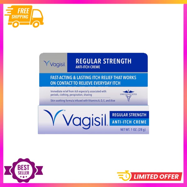 Unbranded Vagisil Anti-Itch Feminine Cream 1oz – Fast Relief, Soothes