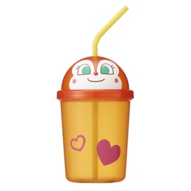 Anpanman Die Cut Straw Cup, 10.1 fl oz (300 ml) (Dokin-chan)