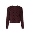 Thakoon Collective Rent the Runway Pre-Loved Polka Dot Pullover, Burgundy,