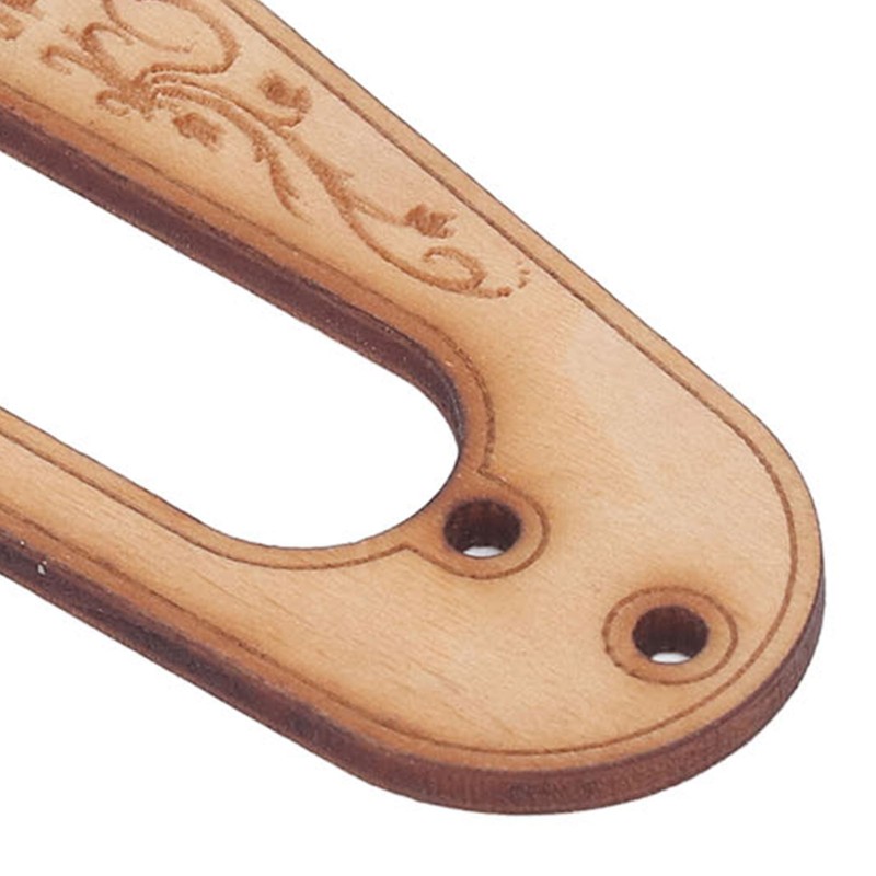 2PCS Pickup Mounting Ring Natural Maple Hard Decorative Single Coil