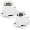 Saysurey 2 Pcs E26 Light Socket Porcelain Lamp Holder Socket