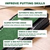 Golf Putting Mat Set with 9.8 ft Putting Green, 4