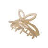 Vingtaine H7826-WH- Hair Claw Flower, Hollow Out, Simple, Hair Clip,