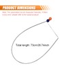 LHDOS 73cm/28.7" Heavy Duty Button Master for Car Emergency Tool,