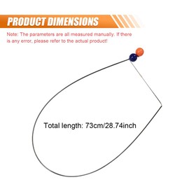 LHDOS 73cm/28.7" Heavy Duty Button Master for Car Emergency Tool, Stainless Steel Pulling Wire Tool Car Grabber Tool, Long Reach Grabber Tool