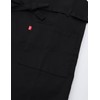 Edwin Apron with Front Ties Solid Color, Side Pockets, Black,