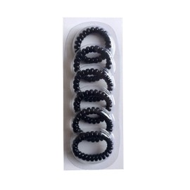 Spiral Hair Ties Plastic Hair Coil Bands Plastic Phone Cord Hair Ties Ponytail Bobbles Plastic Hair Coil Bands Set for Women Girls Hair Accessories Assorted 3 Colors (Mixed Color)