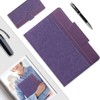 Toplive Portfolio 3 Ring Binder, Business PU Leather Padfolio Organizer