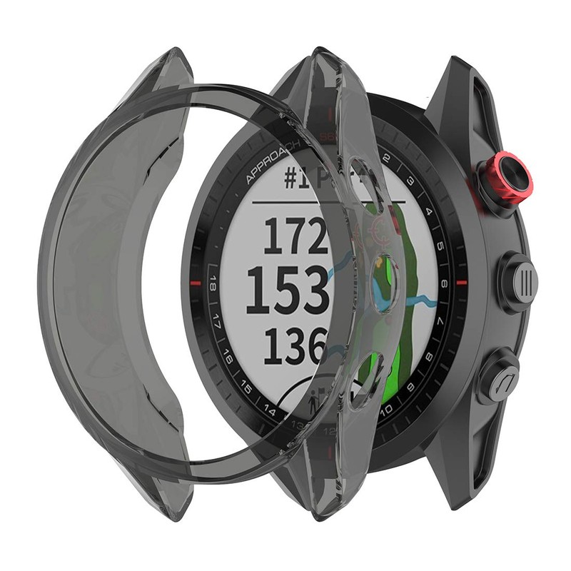 LOKEKE TPU-Schutzhülle für Garmin Approach S62, Schwarz