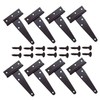 8 Pack 4 Inches Black T Shape Hinges Gate Door