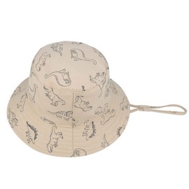 Foruhoo Baby Sun Hat Children's Hat Summer Hat for Boys Girls with Adjustable Drawstring, dinosaur khaki