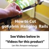 goKelvin 48 Inch Hanging Rails for Posters, Signs, and Maps
