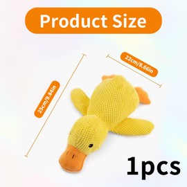 Antistressente für Hunde,Hundespielzeug,Pfotenmond Ente,Anti Stress Entes für Hund,Ente Kuscheltier,Beruhigende Spielzeugente,Dog Toys,Welpen Kreatives Plüsch Weiches Kissen für Kleine,Mittlere,Groß