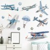 DaraBaby Vinil Decorativo Infantil Aviones Piloto Cuarto Niños Bebé