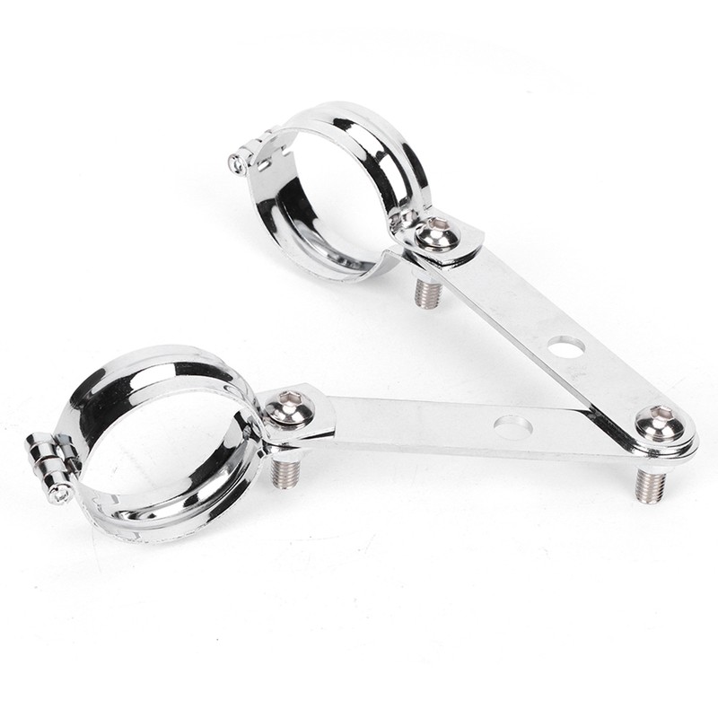 Retro Headlight Bracket Fork Mounting Clamp Universal Accessory Fit for