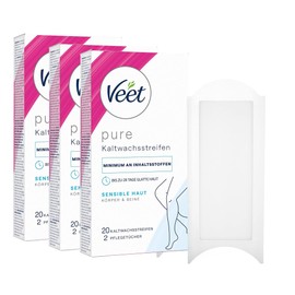 Veet Cold Wax Strips (Pack of 20 (Pack of 3)
