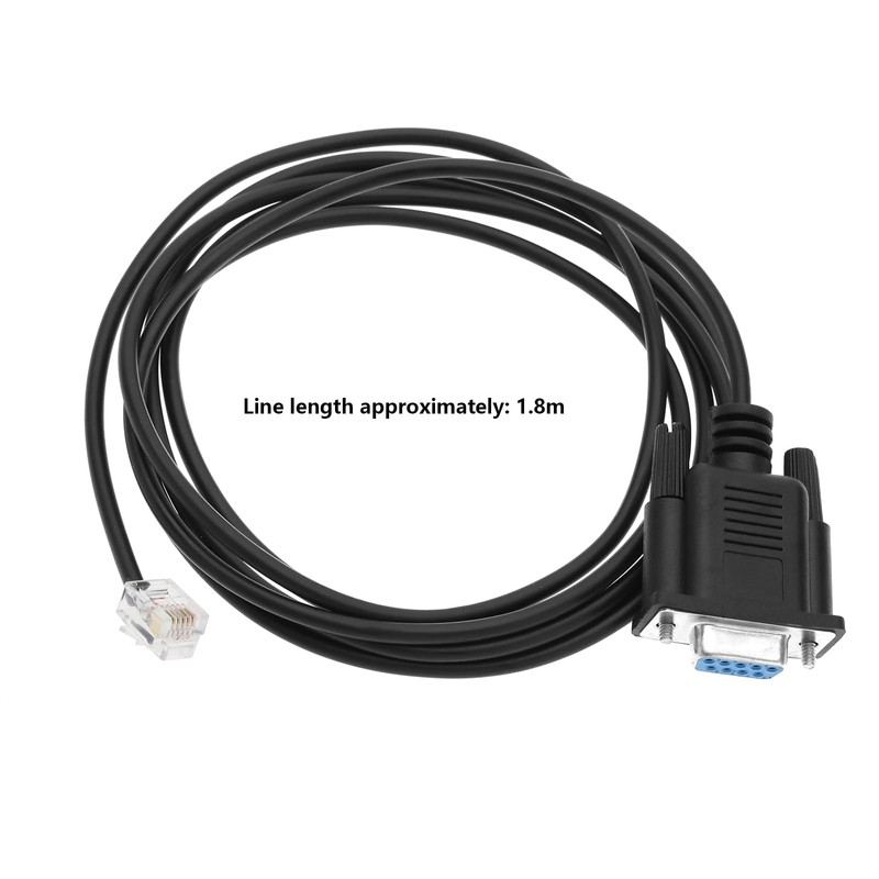 VGOL DB9 Serial RS232 to RJ11 RJ12 6P6C Adapter Cable
