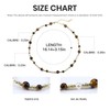 IDOKAWA Natural Tiger Eye Pearl Necklace 18K Gold Beaded Necklace