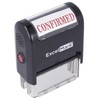 Confirmed Self Inking Rubber Stamp - Red Ink (ExcelMark A1539)
