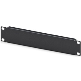 hb-digital Rack Panel 10 Inch 1U for Server Cabinet Network Cabinets Steel Black Blank Plate - Server Rack Accessories - Robust Sheet Steel Easy to Assemble Strong & Dust-Free Black