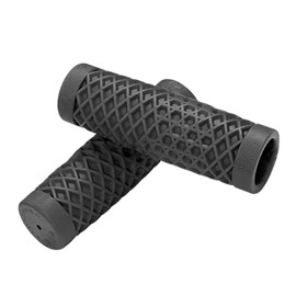 Vans Cult Harley Motorcycle Rubber Handlebar Grips Collaboration Waffle Handle Grips for 1" Gray
