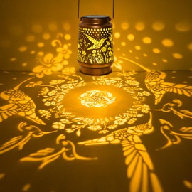 KQBBCN Hummingbird Solar Lantern for Outdoor Hanging, Gift for Women, Mum, Grandma, Solar Lights for Yard, Patio, Porch, Garden Decoration